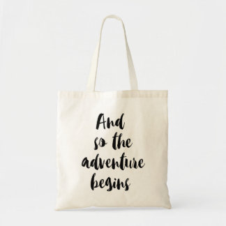 Bolsa Tote "And so the adventure begins"