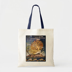 Bolsa Tote Andersen: Desenho pequeno da sereia