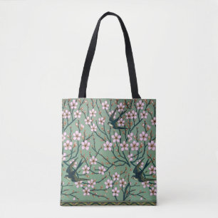 Bolsa Tote Andorinhas e Amêndoas de Walter Crane