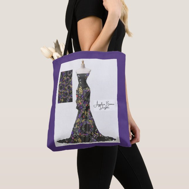 Bolsa Tote Anéis Florais (Close Up)