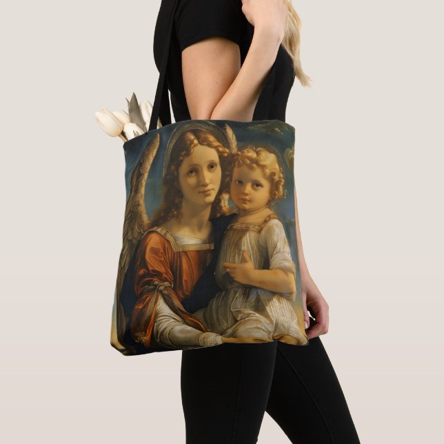 Bolsa Tote Angel e Baby Jesus (Close Up)