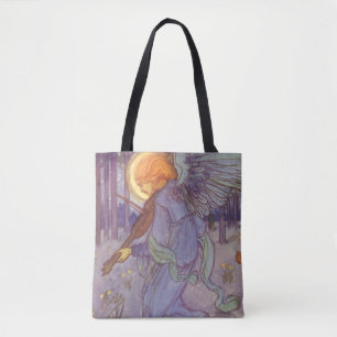 Bolsa Tote Angel Musical Tocando Violino, Música Vintage