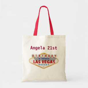 Bolsa Tote Angela aniversário de 21 anos Las Vegas Tote Bag