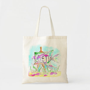 Bolsa Tote Angelfish Artist Painting