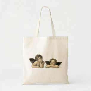 Bolsa Tote Angels anjo Raphael - Raffael - shabby chic -