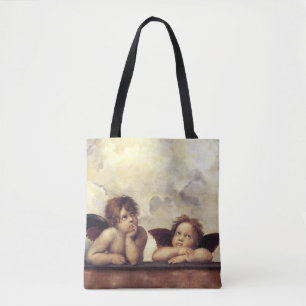 Bolsa Tote ANGELS/Cherubs alados, Nuvens Raffaello Sanzio