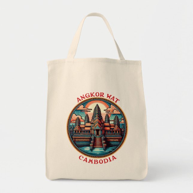 Bolsa Tote Angkor Wat, Camboja (Frente)