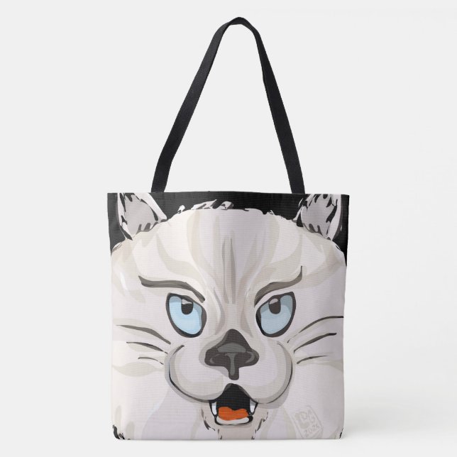 Bolsa Tote Angry Kitty (Frente)