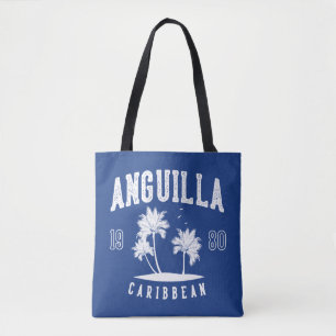 Bolsa Tote Anguilla Palmeira Caribenha 1980