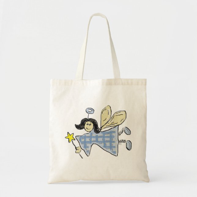 Bolsa Tote Animação de Anjos Whimsical (Frente)