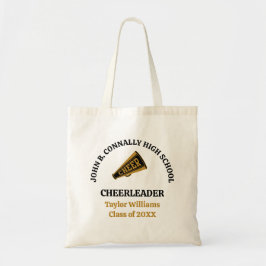 Bolsa Tote Animadora Personalizada Preta Dourada