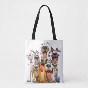 Bolsa Tote Animais caprichosos engraçados