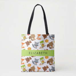 Bolsa Tote Animais Da Floresta, Animais Da Floresta, Seu Nome