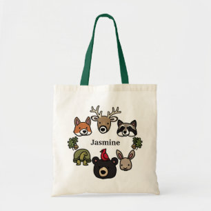 Bolsa Tote Animais da Floresta Bonitos e Amigáveis, Adicione