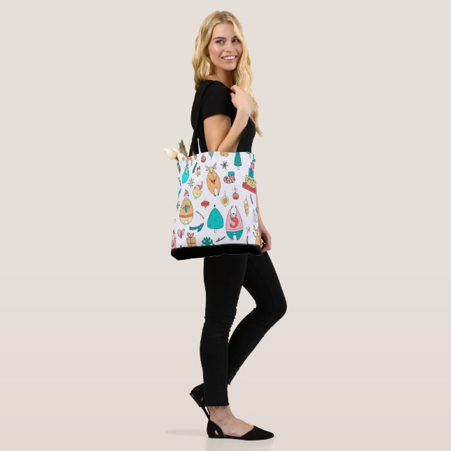 Bolsa Tote Animais de Natal bonitos e impecáveis (No(a) Modelo)
