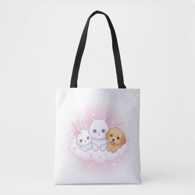 Bolsa Tote Animais fofos  (Frente)