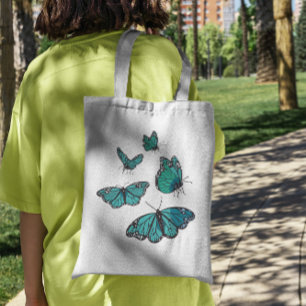 Bolsa Tote Animais Insetos De Borboleta