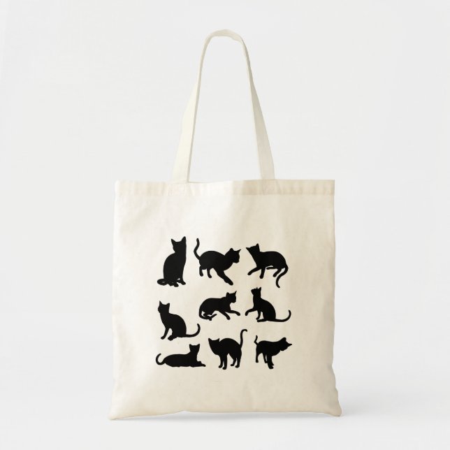 Bolsa Tote animais, natureza, imagens de gatos (Frente)