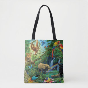 Bolsa Tote Animais que vivem juntos travesseiros decorativos