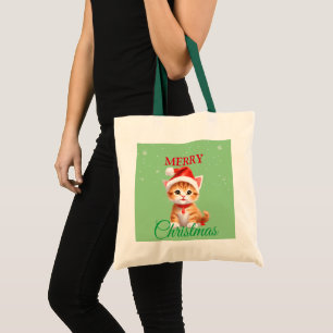 Bolsa Tote Animais Safari Engraçados Papais noeis de Natal
