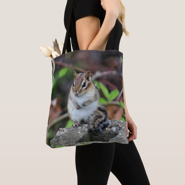 Bolsa Tote Animais Selvagens De Chipmunk (Close Up)