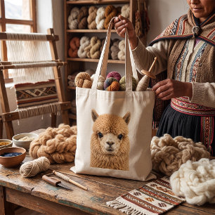 Bolsa Tote Animal Alpaca Fofinho Adorável