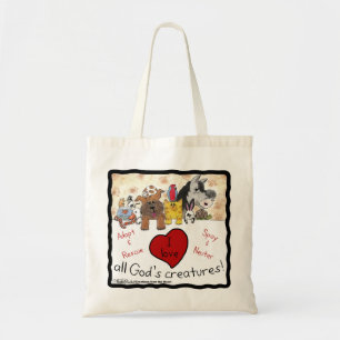 Bolsa Tote Animal as criaturas de todo o deus do