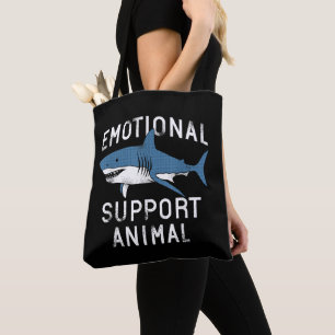 Bolsa Tote Animal de Apoio Emocional Punho de Tubarão Assusta