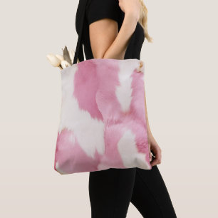 Bolsa Tote Animal Dourado branco-rosado-rosado