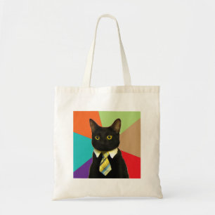 Bolsa Tote Animal Meme do conselho do gato do negócio