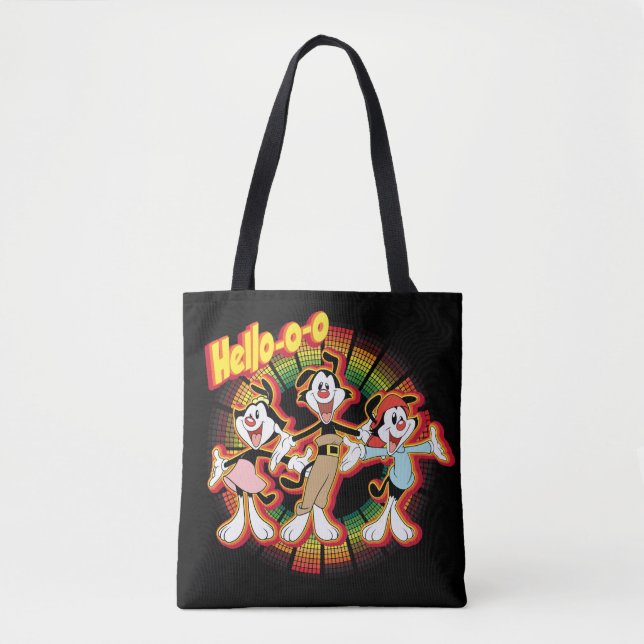 Bolsa Tote Animaniacs | Gráfico do Equalizador Retroativo Alô (Frente)