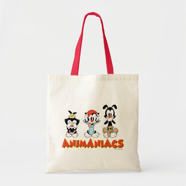 Bolsa Tote Animaniacs | Warner Siblings "No Mau" Graphic (Frente)