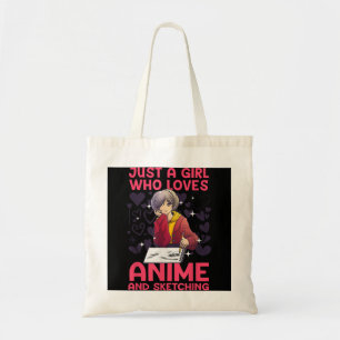 Bolsa Tote Anime Art For Women Teen Girl Merch Sketch A