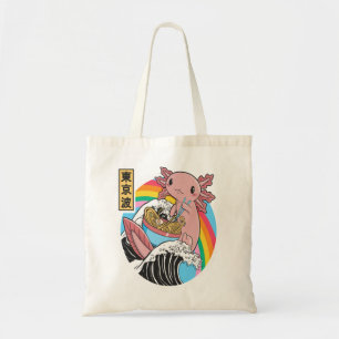 Bolsa Tote Anime Axolotl Waifu Que Ama Anime Ramen E Sketc
