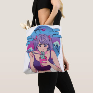 Bolsa Tote Anime Ramen Japonês