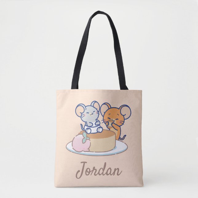 Bolsa Tote Anime Tuffy e Jerry Cheesecake (Frente)