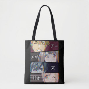 Bolsa Tote Anime Vaporwave Aestética Japonês Otaku