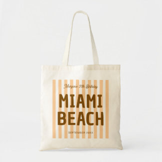 Bolsa Tote Aniversário 20º 30º 40º 50º Listrado Costeiro Pers