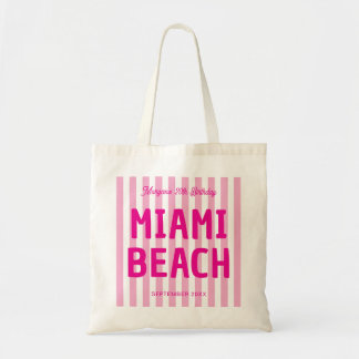 Bolsa Tote Aniversário 20º 30º 40º 50º Listrado Costeiro Pers