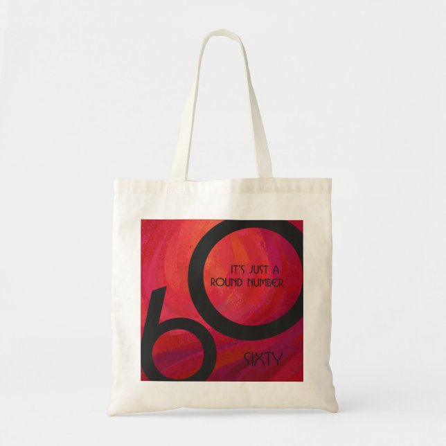 Bolsa Tote Aniversário da Década Vermelha 60 (Frente)