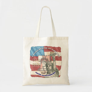 Bolsa Tote aniversário de 250 anos dos EUA