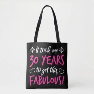 Bolsa Tote Aniversário de 30 anos fabuloso