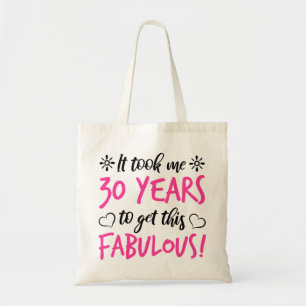 Bolsa Tote Aniversário de 30 anos fabuloso