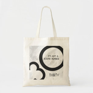Bolsa Tote Aniversário de 30 Décadas Branco