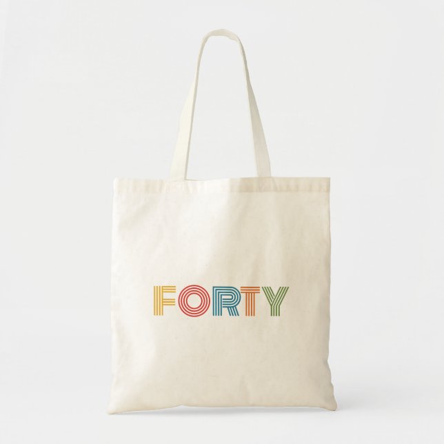 BOLSA TOTE ANIVERSÁRIO DE 40 ANOS (Frente)