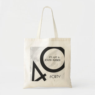 Bolsa Tote Aniversário de 40 Décadas Branco