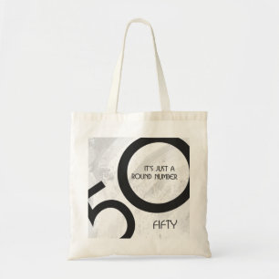 Bolsa Tote Aniversário de 50 Décadas Branco