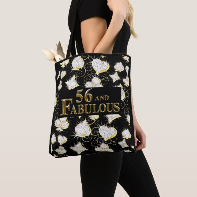 Bolsa Tote Aniversário de 56 anos (Close Up)