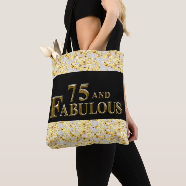 Bolsa Tote Aniversário de 75 anos (Close Up)