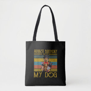 Bolsa Tote Aniversário De Agosto Com O Meu Cachorro Irlandês